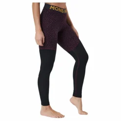 Mons Royale Cascade Merino Flex 200 Leggin Winter Leopard Svart Clearance
