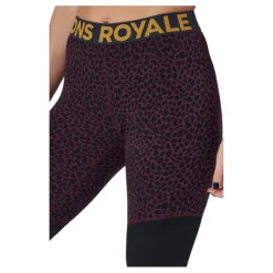 Mons Royale Cascade Merino Flex 200 Leggin Winter Leopard Svart Clearance