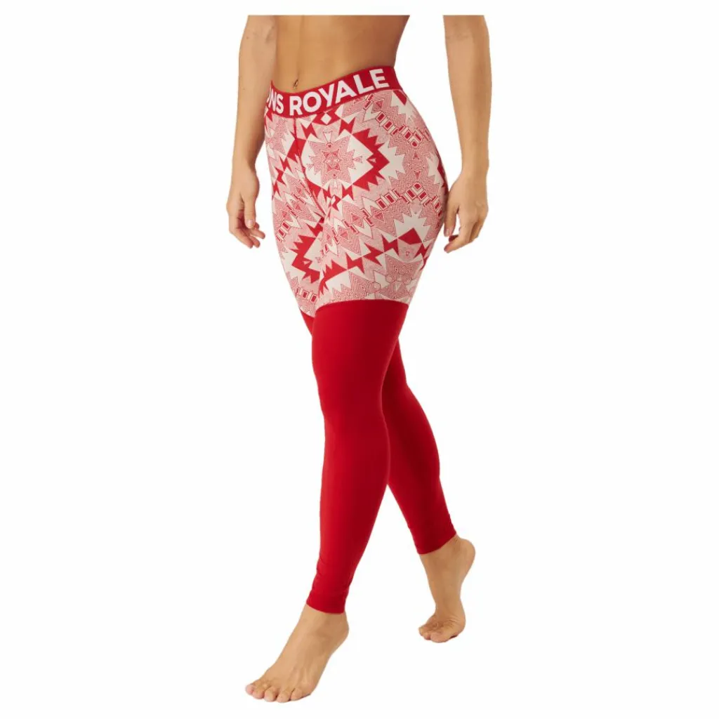 Mons Royale Cascade Merino Flex 200 Leggin Retro Red Nordtek Röd Discount