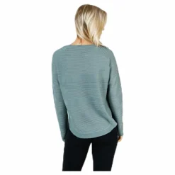 Caviar Long Sleeve Pullover Knit Chinois Green*Only Online