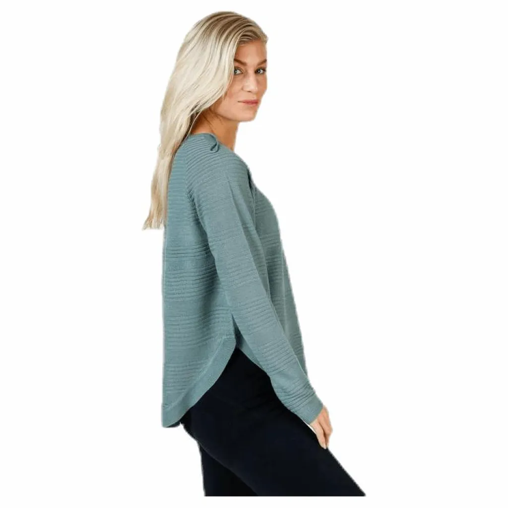 Caviar Long Sleeve Pullover Knit Chinois Green*Only Online