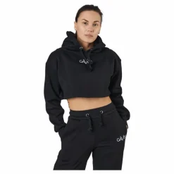 Chill Lounge Cropped Hoodie Black*Gavelo Hot