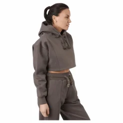 Chill Lounge Cropped Hoodie Taupe*Gavelo Clearance