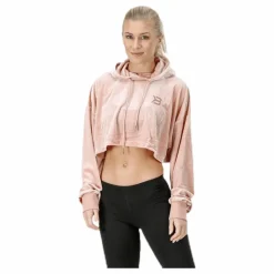 Chrystie crop hoodie Pink/Beige*Better Bodies Discount