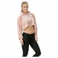 Chrystie crop hoodie Pink/Beige*Better Bodies Discount
