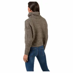 Only Chunky L/S Rollneck Pullover Beige Clearance