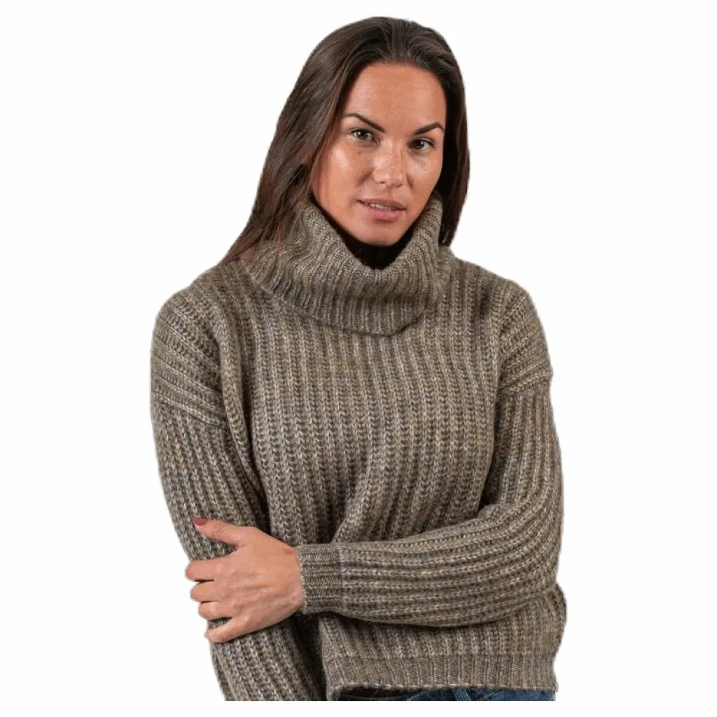 Only Chunky L/S Rollneck Pullover Beige Clearance
