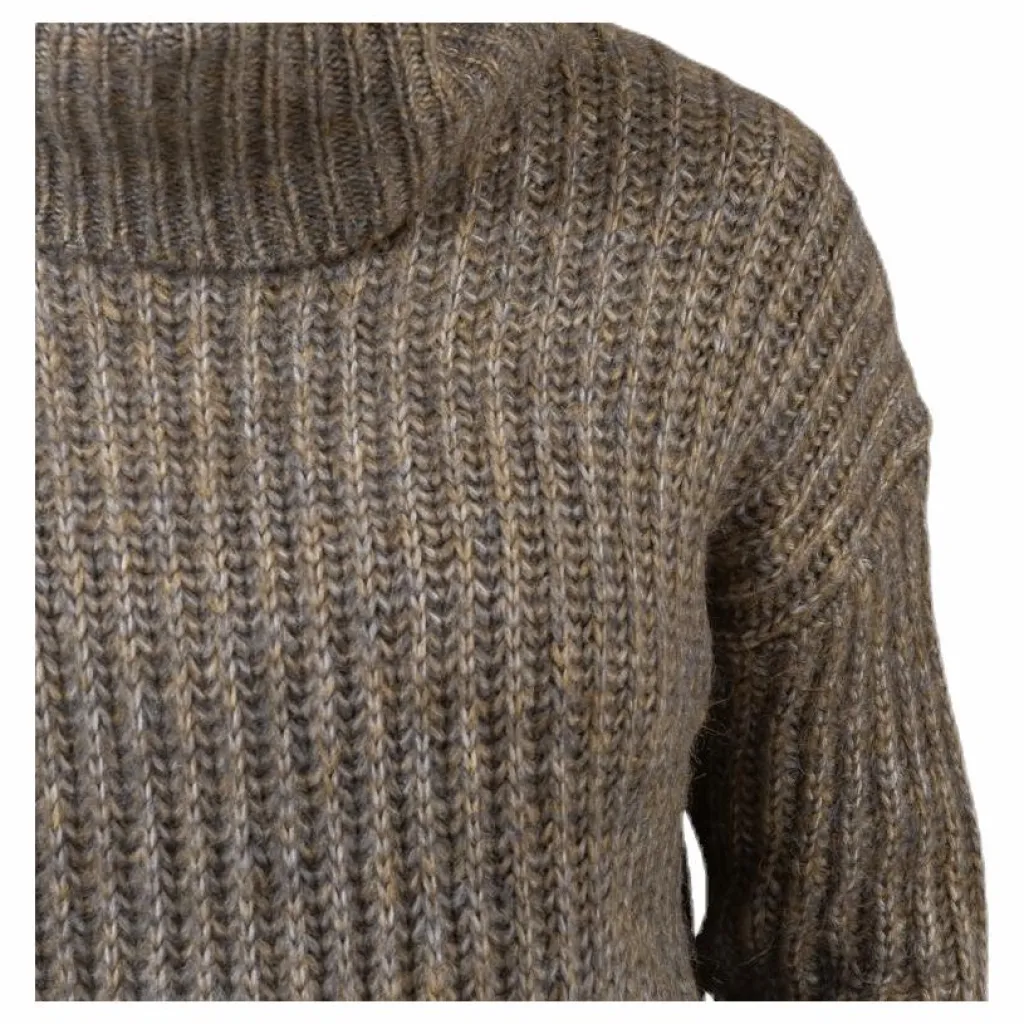 Only Chunky L/S Rollneck Pullover Beige Clearance