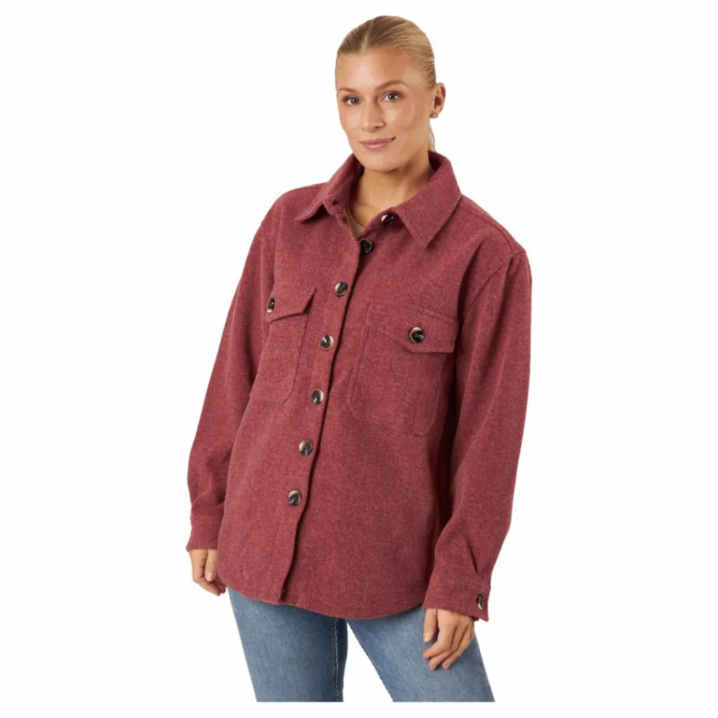 Tuxer Cindy Reco Shirt Rhubarb Red Röd Outlet
