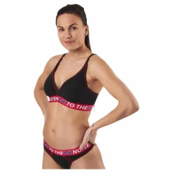 Ck One Listen Unlined Bralette Black/Red*Calvin Klein Outlet
