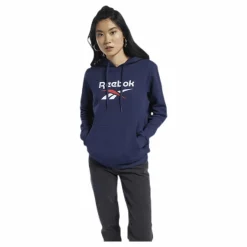 Cl F Big Logo Hoodie Ft Blue*Reebok Classic New