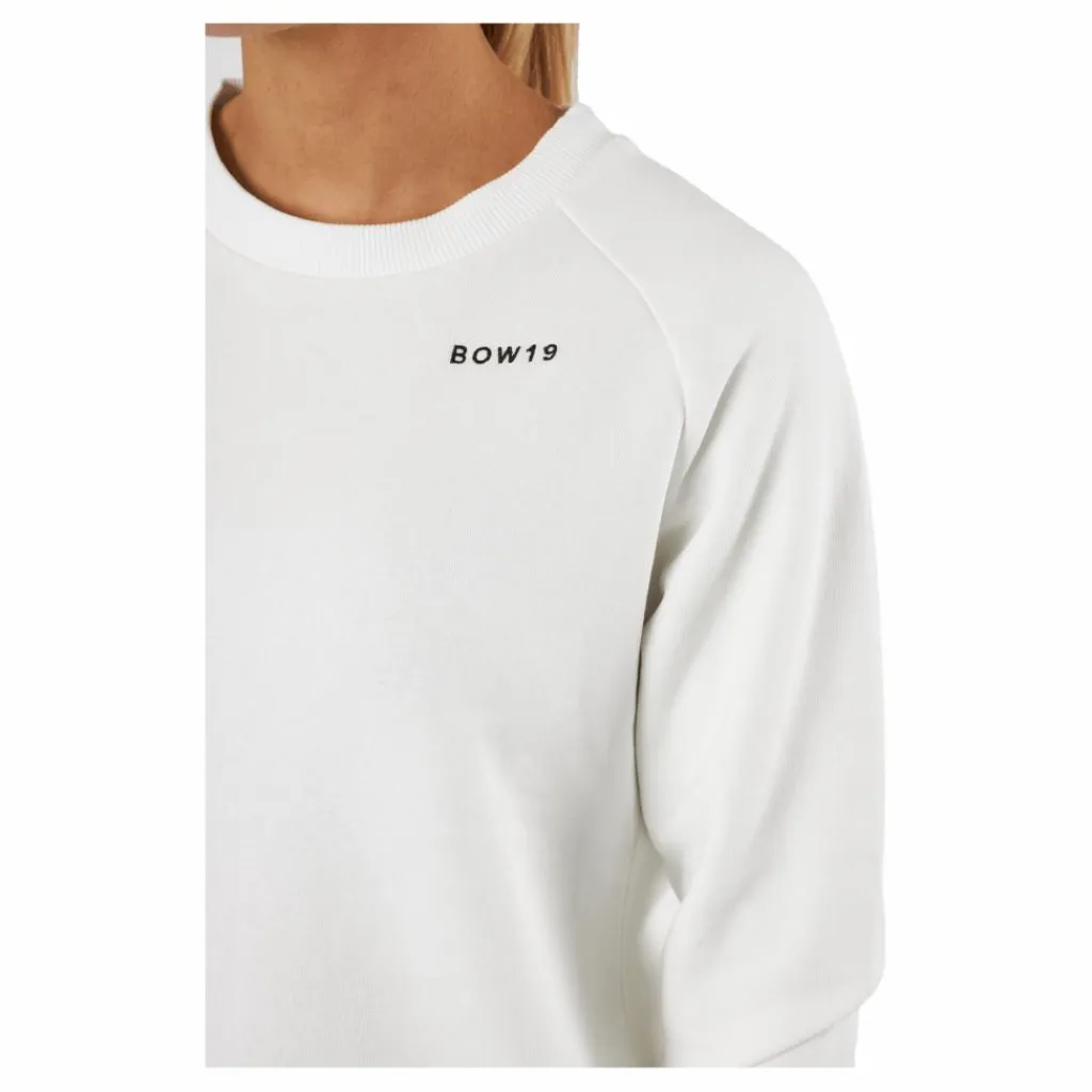 BOW19 Clara Crewneck Off-white Vit Clearance