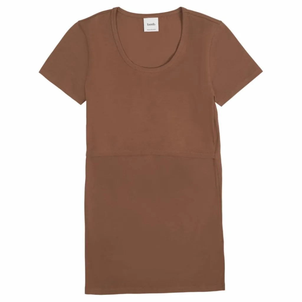Classic S/s Top Hazelnut*Boob Best