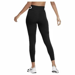 Nike Cln Nvlty Tight 7/8 Black/Silver Svart Sale