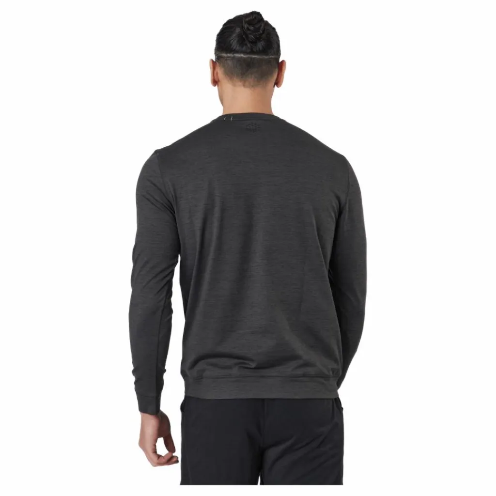 Puma Golf Cloudspun Crewneck Puma Black Heather Grå Discount