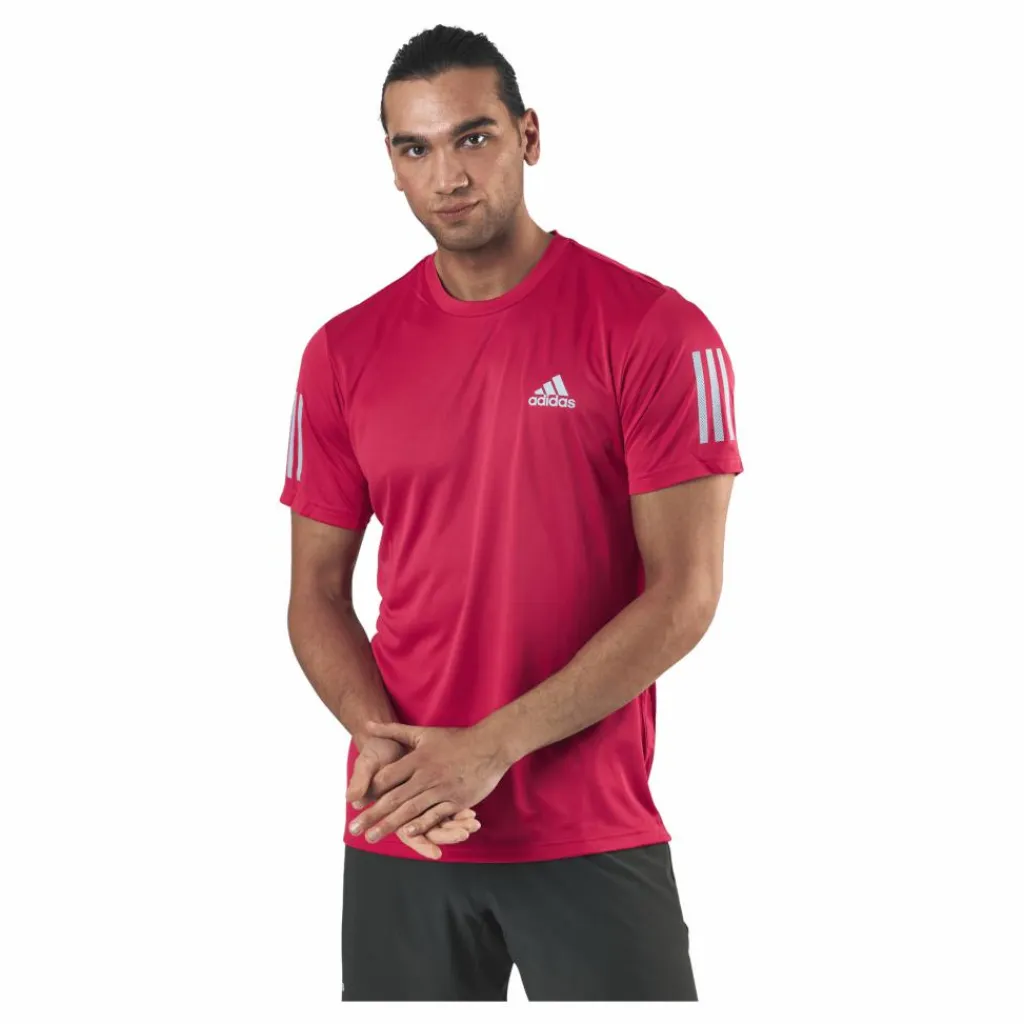 Club 3 Stripes Tee Pink*adidas Tennis Clearance