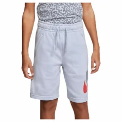 Nike Club Fleece Shorts Junior Grey Blå Discount
