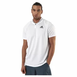 adidas Tennis Club Rib Polo White Vit Discount