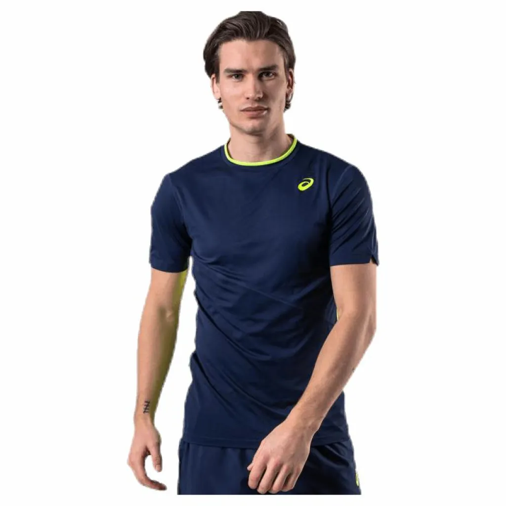 Club SS Tee Blue/Yellow*ASICS Hot