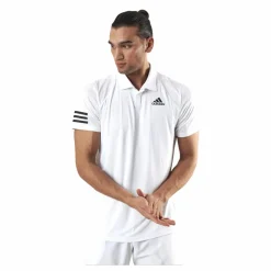adidas Tennis Club 3-Stripe Polo White Vit Best