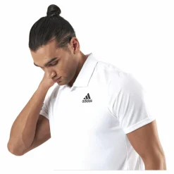 adidas Tennis Club 3-Stripe Polo White Vit Best