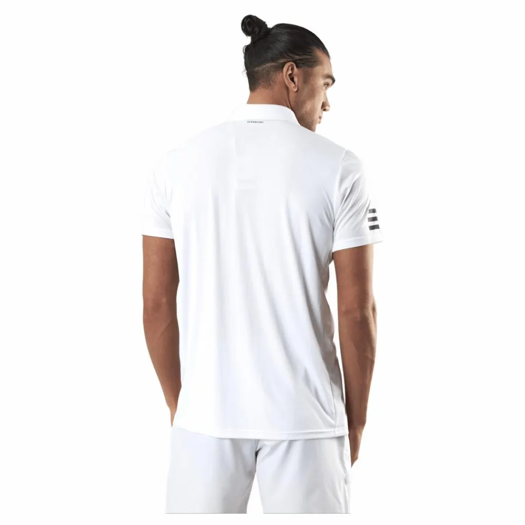 adidas Tennis Club 3-Stripe Polo White Vit Best