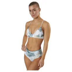 Rip Curl Coastal Palms Longline Triangle White/Green Vit och Grön