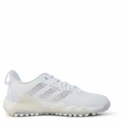 adidas Codechaos 22 Spikeless Golf Shoes Cloud White / Silver Metallic / Clear Pink Vit Discount