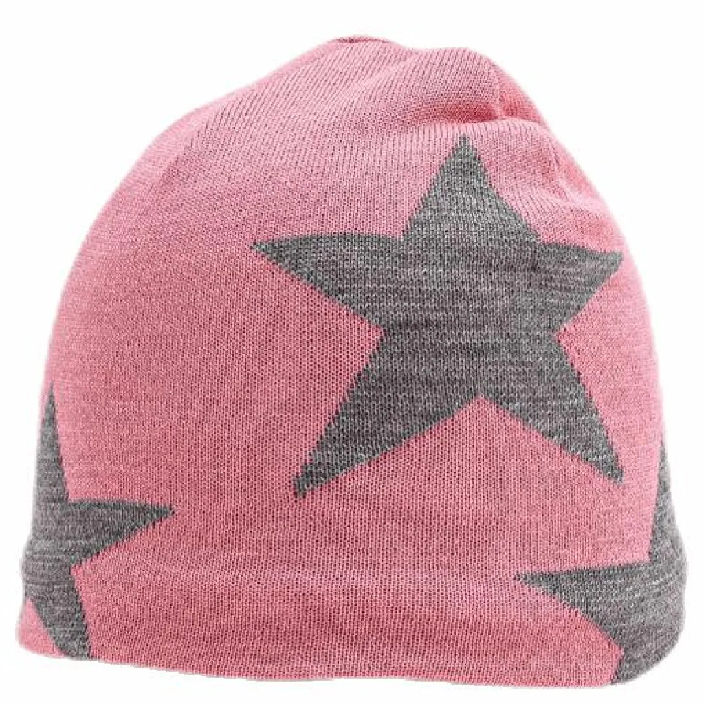 Molo Colder Star Beanie Pink/Grey Rosa och Grå Sale