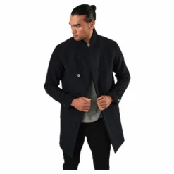 Jack & Jones Collum Wool Coat Blue Blå Hot