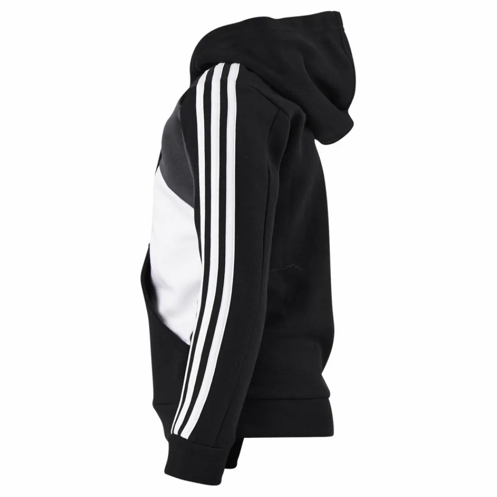 adidas Colorblock 3-Stripes Hoodie Black Svart Sale