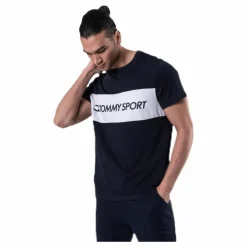 Tommy Hilfiger Sport Colourblock Logo Top Blue Blå New