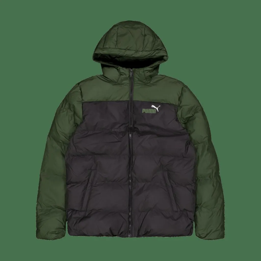 Colourblock Polyball Hooded Ja Black-myrtle*Puma Hot