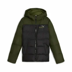 Colourblock Polyball Hooded Ja Black-myrtle*Puma Hot