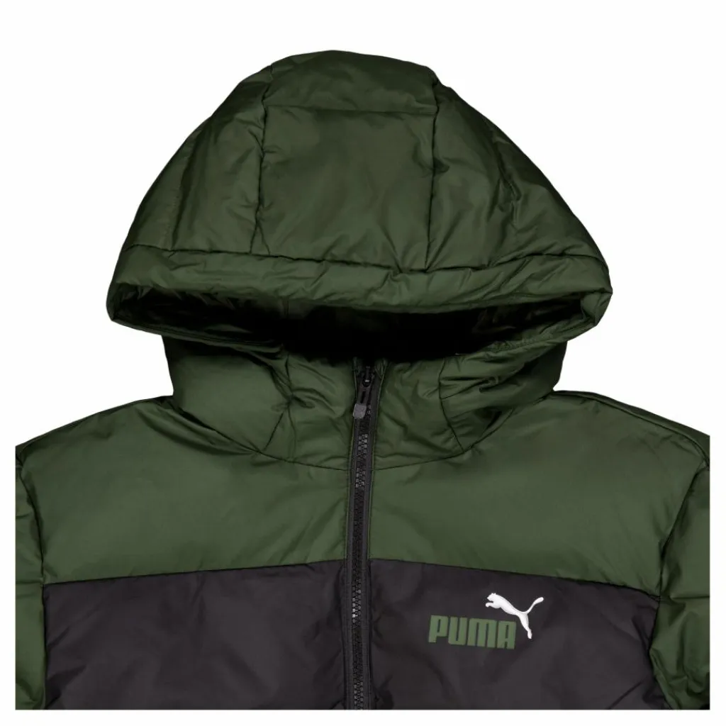 Colourblock Polyball Hooded Ja Black-myrtle*Puma Hot