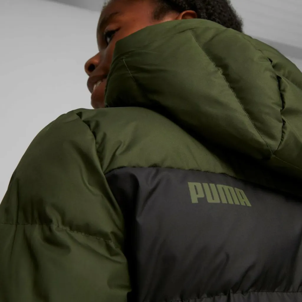 Colourblock Polyball Hooded Ja Black-myrtle*Puma Hot