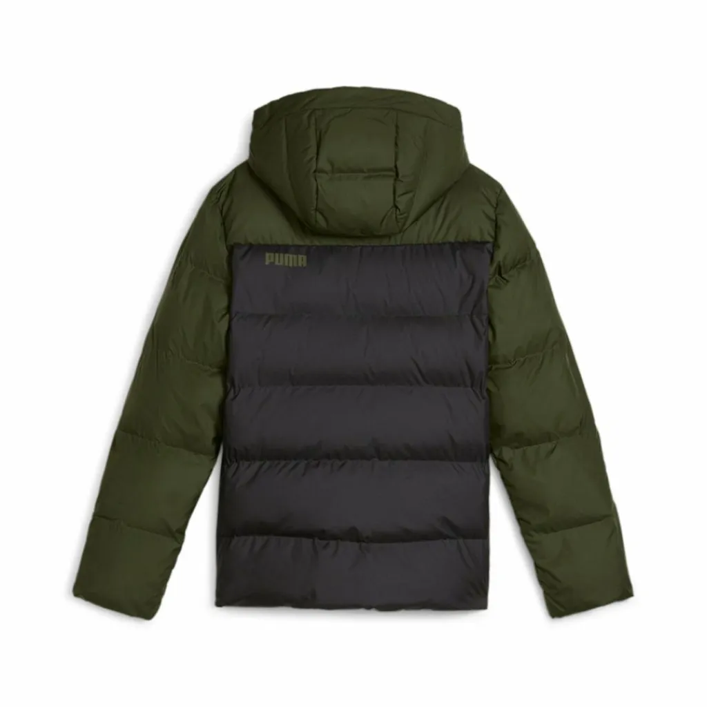 Colourblock Polyball Hooded Ja Black-myrtle*Puma Hot