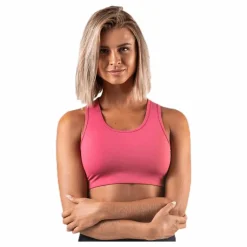 Stay in place Compression Sports Bra C/D Pink Rosa