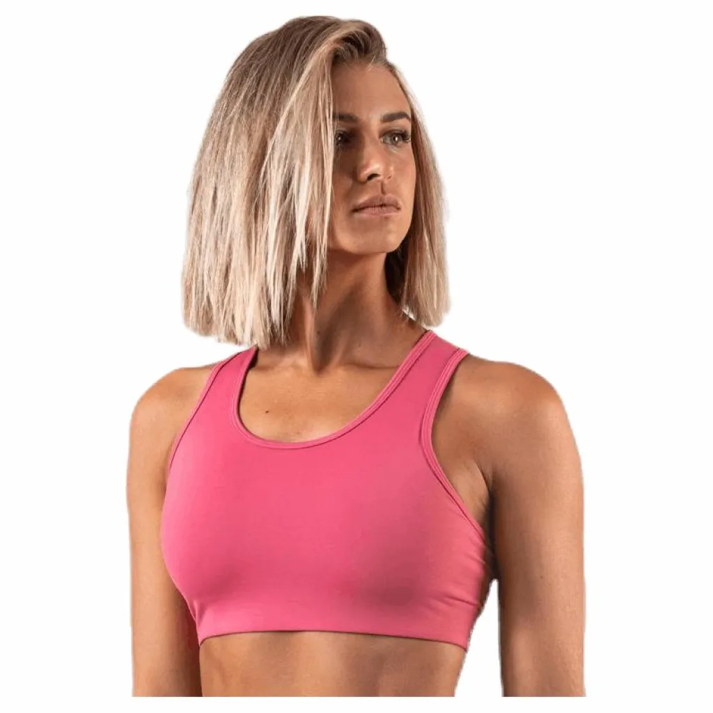 Stay in place Compression Sports Bra C/D Pink Rosa