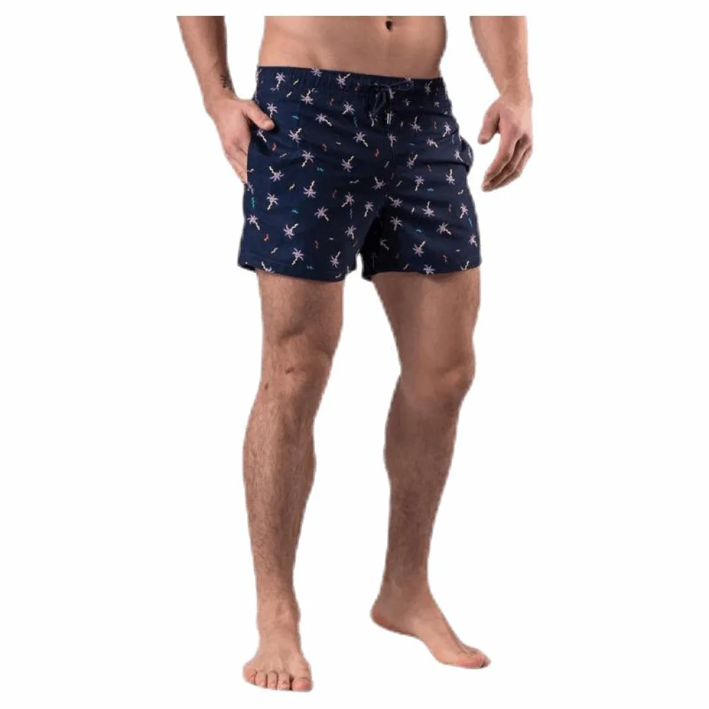 Confetti Palm Swim Shorts Blue*Happy Socks