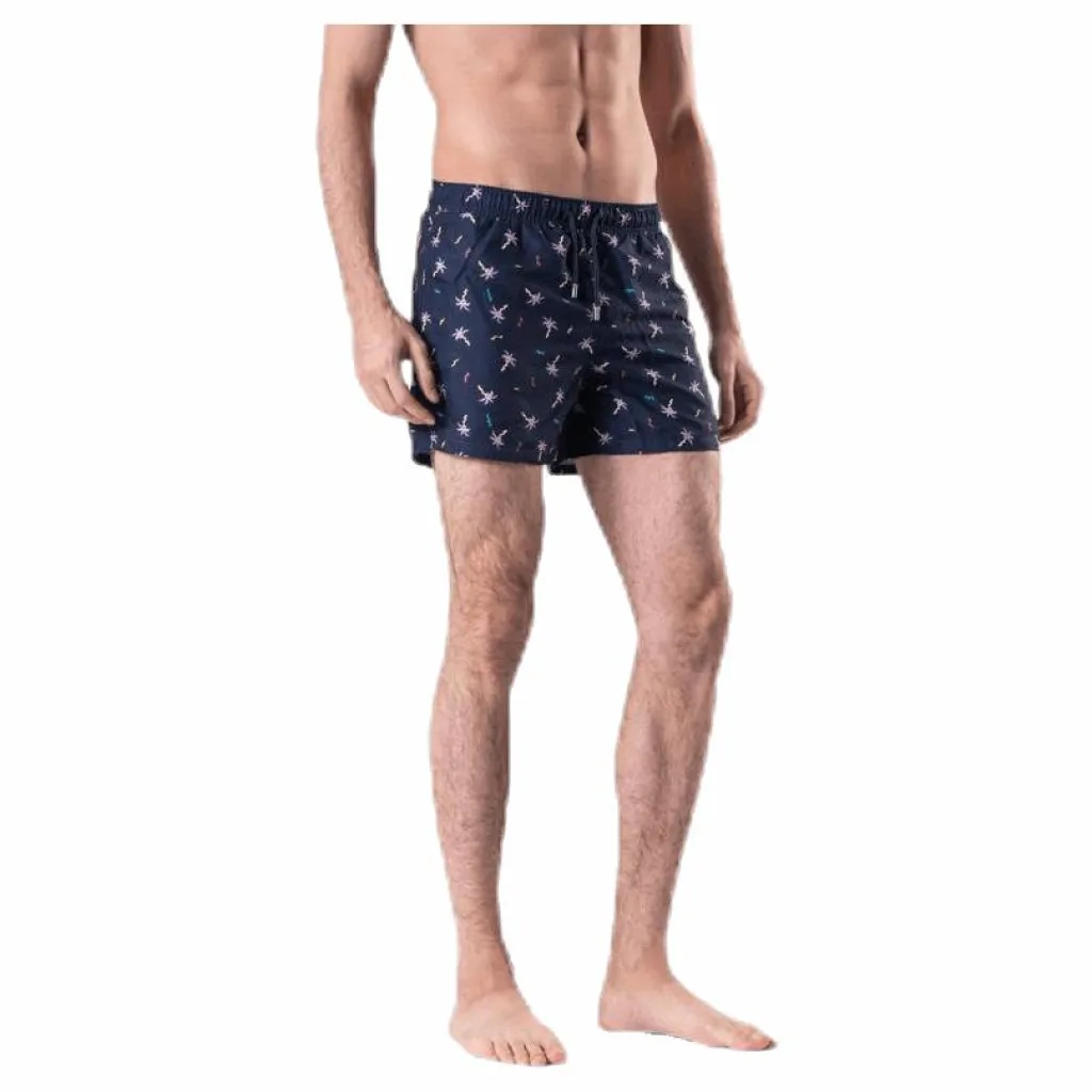 Confetti Palm Swim Shorts Blue*Happy Socks