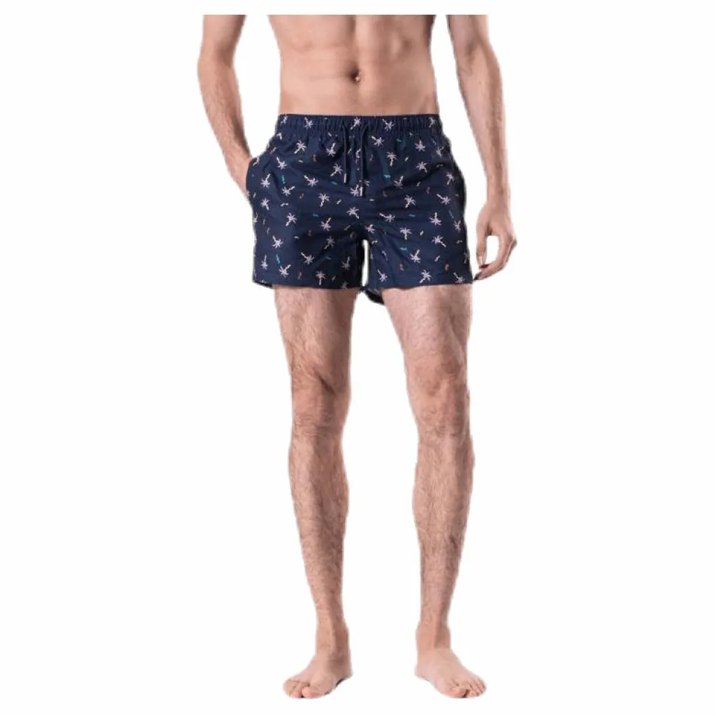Confetti Palm Swim Shorts Blue*Happy Socks