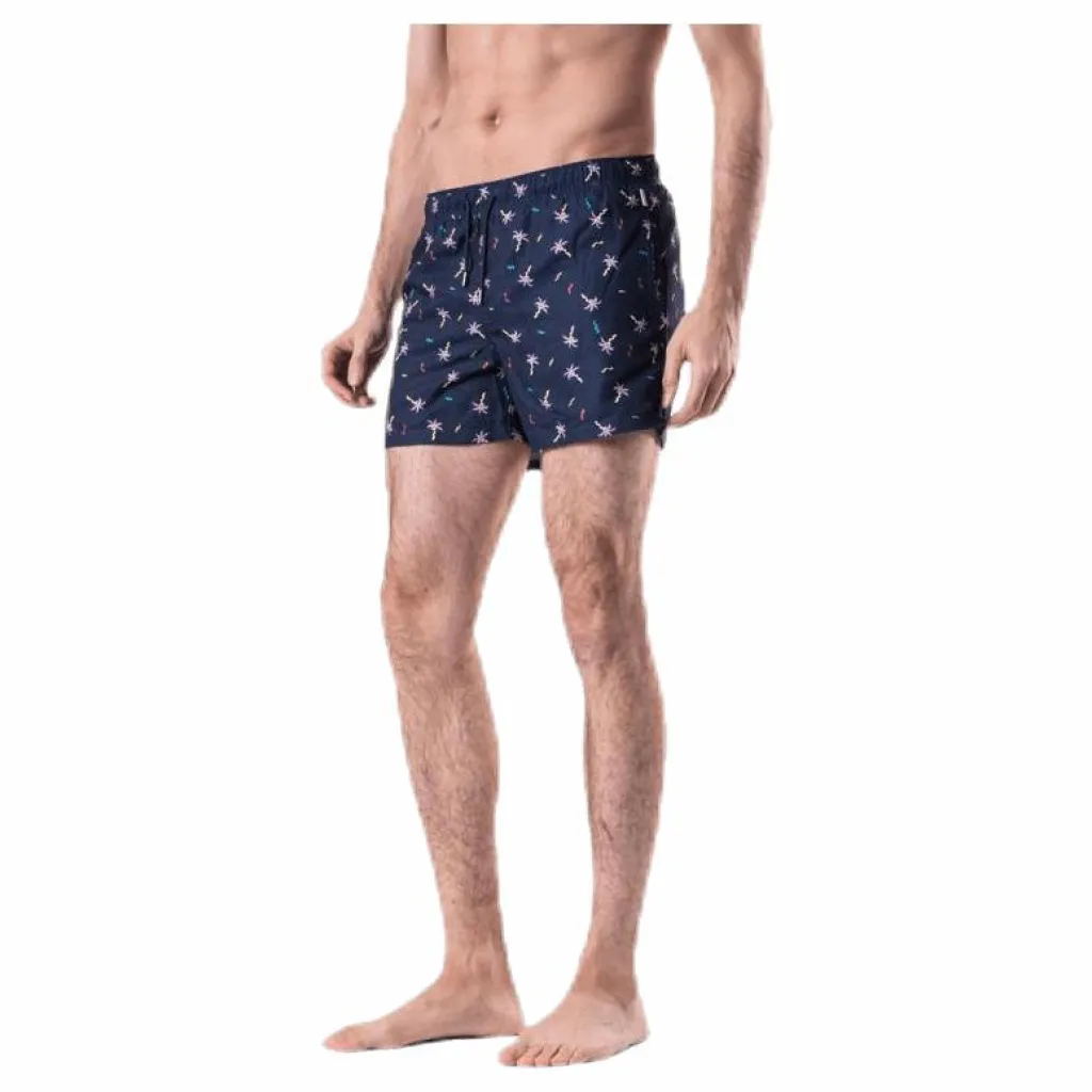 Confetti Palm Swim Shorts Blue*Happy Socks