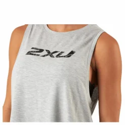 2XU Contender Crop Tank-W Grey Grå Hot