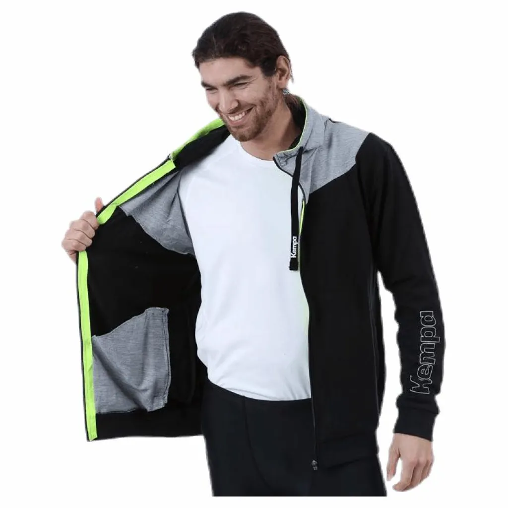Kempa Core 2.0 Hood Jacket Black/Grey Svart och Grå Discount