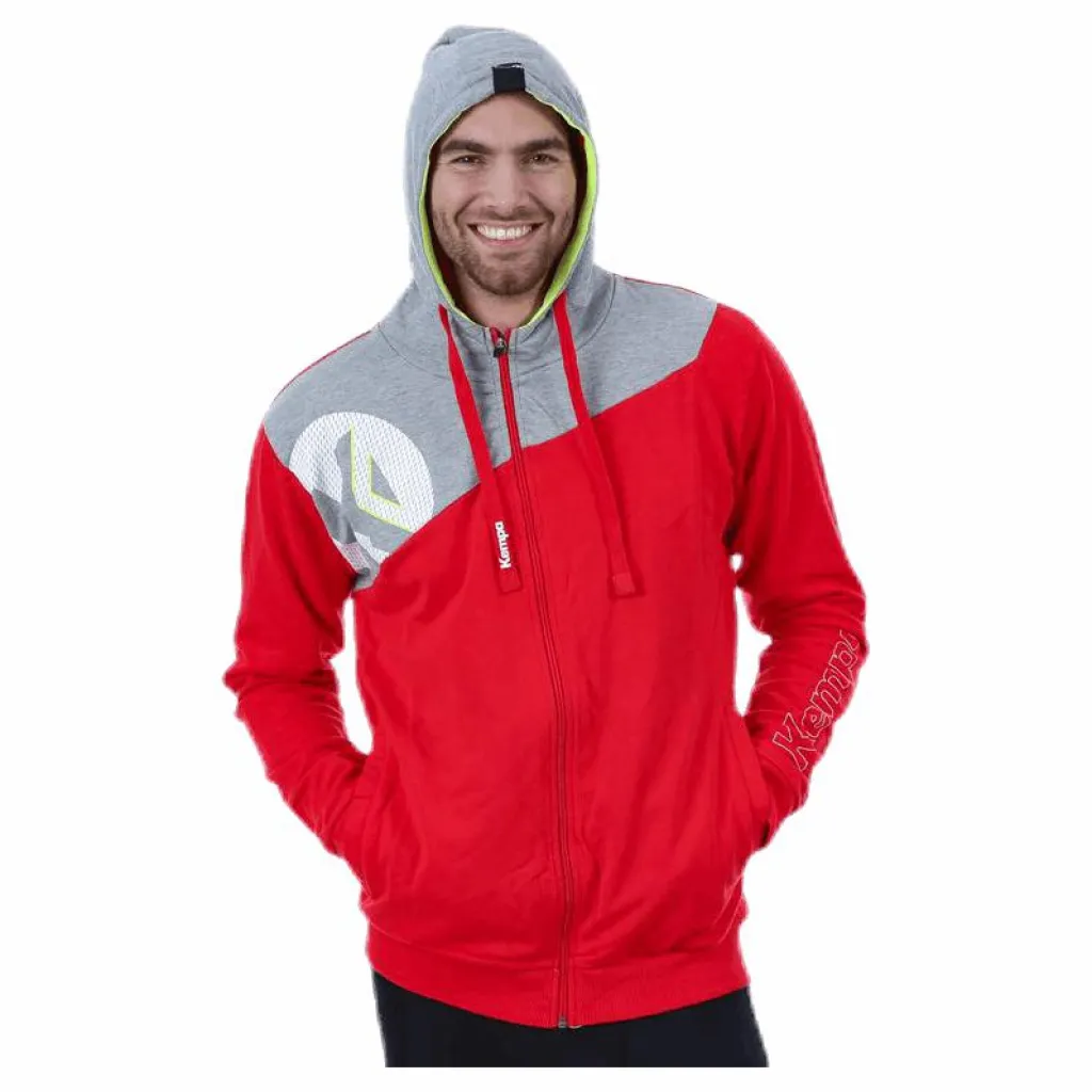Core 2.0 Hood Jacket Grey/Red*Kempa Online
