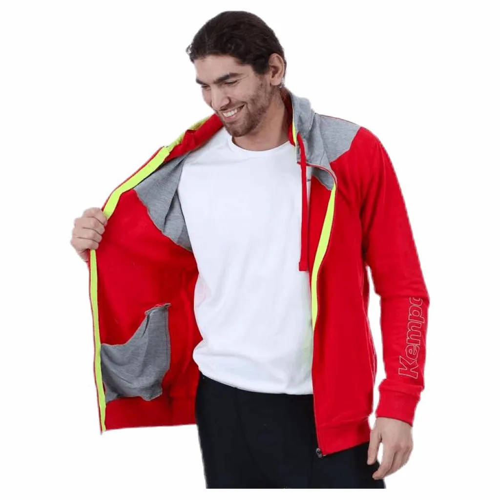 Core 2.0 Hood Jacket Grey/Red*Kempa Online
