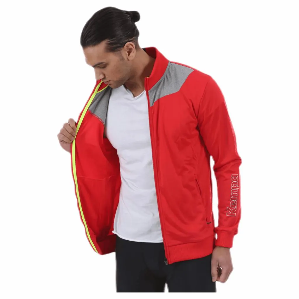 Core 2.0 Poly Jacket Grey/Red*Kempa Clearance