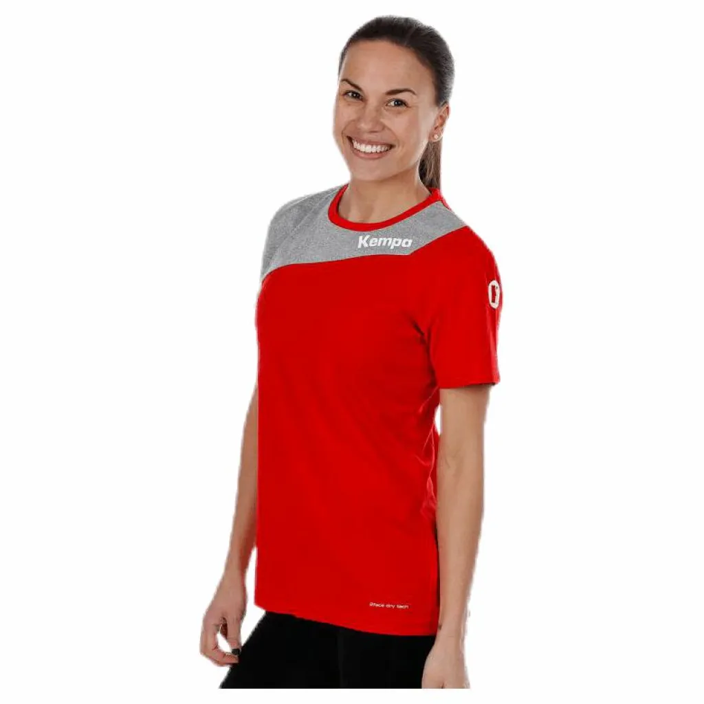Core 2.0 Shirt W Grey/Red*Kempa Hot