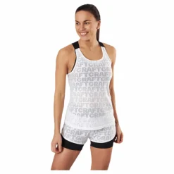 Craft Core Charge Logo Singlet White Vit Discount